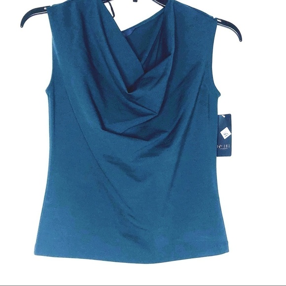 RACHEL Rachel Roy sleeveless blouse with cowl neckline. NWT. Size S - Picture 1 of 5